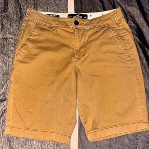 HOLLISTER Shorts Mens 28 Cali Longboard Fit Khaki *